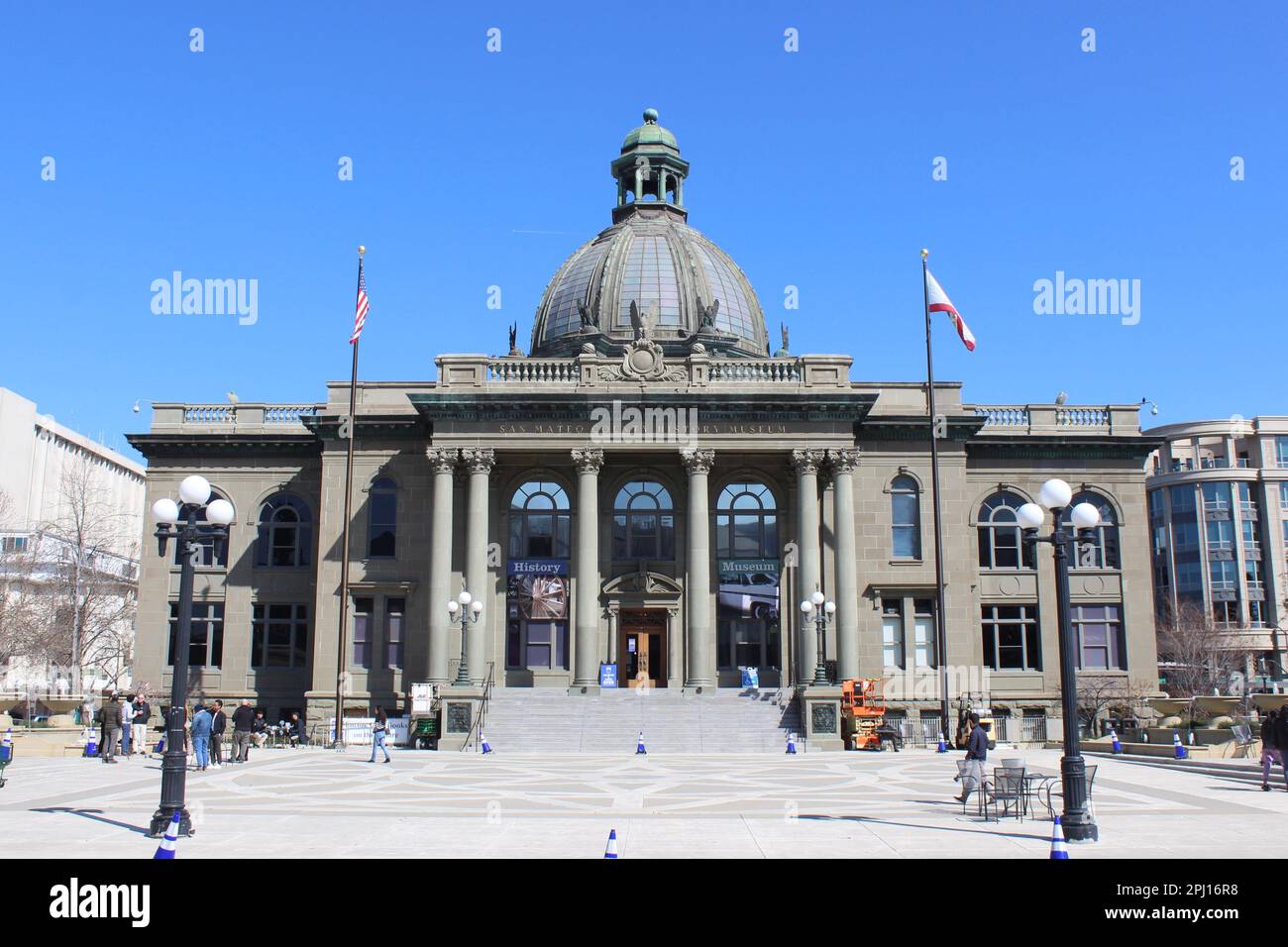 Ehemaliges Gerichtsgebäude Von San Mateo County, Redwood City, Kalifornien Stockfoto
