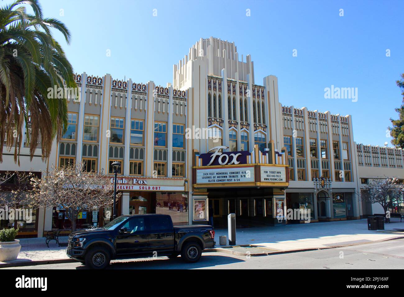 Fox Theatre, Redwood City, Kalifornien Stockfoto