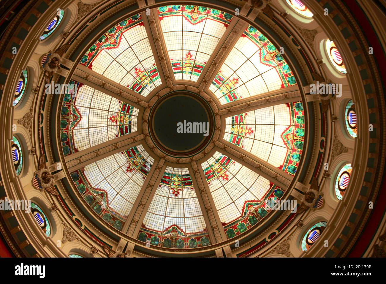 Kuppel des ehemaligen Gerichtsgebäudes von San Mateo County, Redwood City, Kalifornien Stockfoto