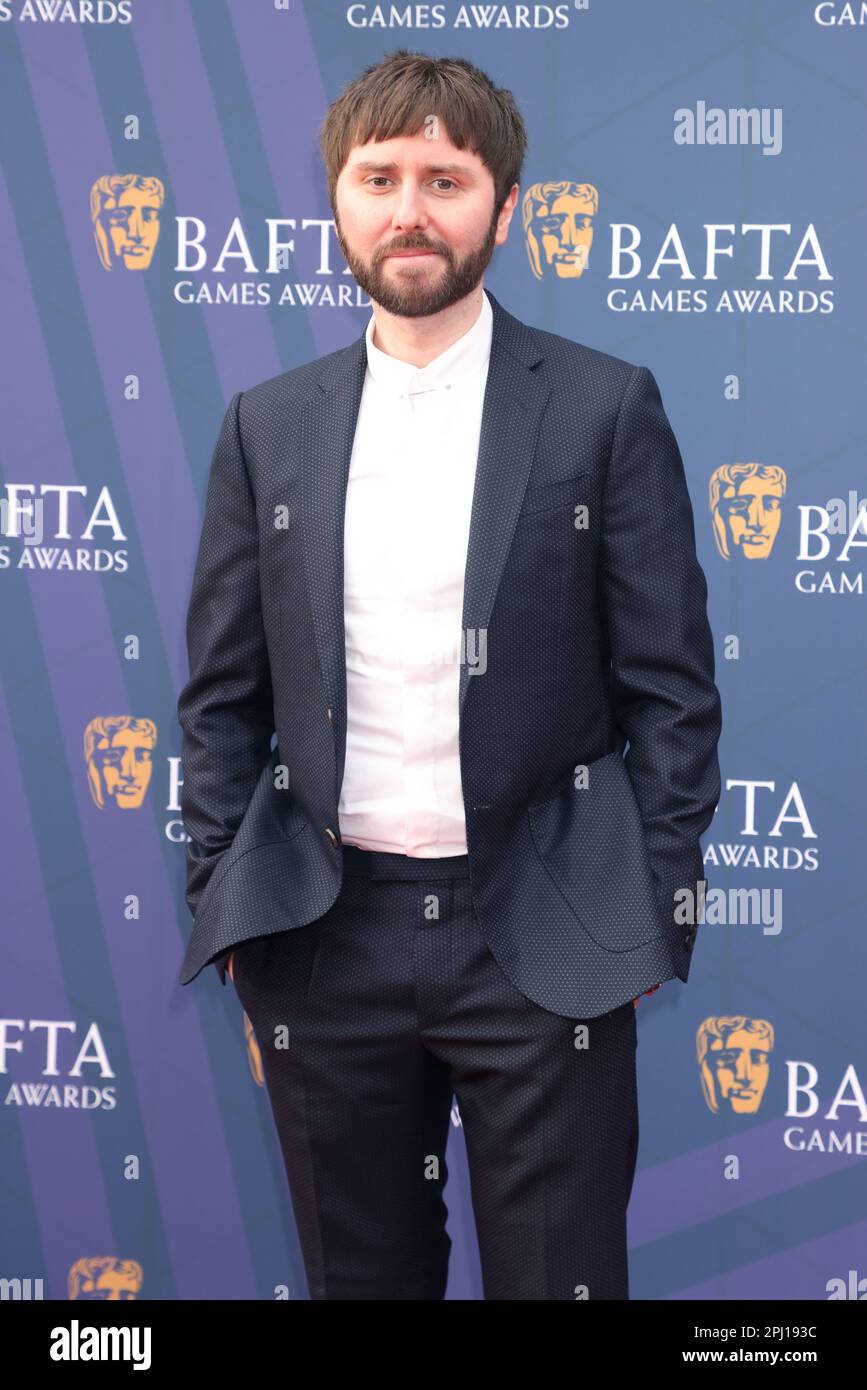 James Buckley kommt für die BAFTA Games Awards in der Queen Elizabeth