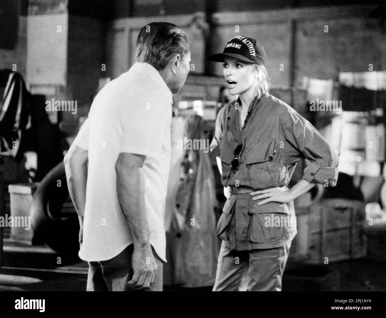 Cheryl Ladd, am Set des Films, "Purple Hearts", Warner Bros., 1984 Stockfoto