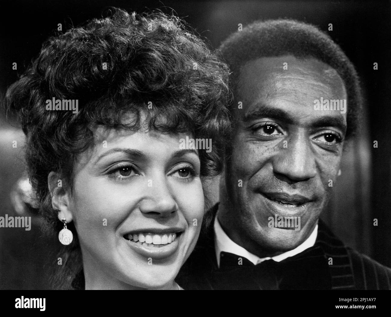 Denise Nicholas, Bill Cosby, am Set des Films, "A Piece of the Action", Warner Bros., 1977 Stockfoto