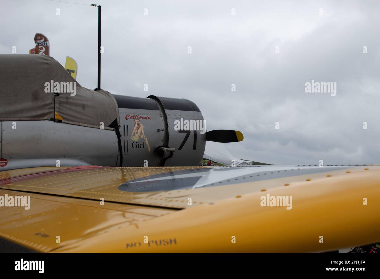 Auf der Airshow Stockfoto