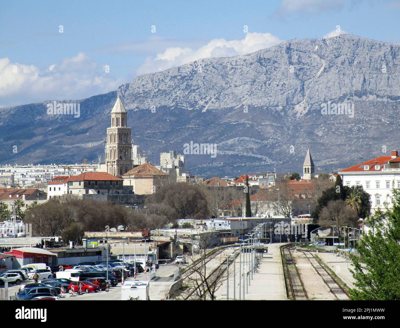 Blick auf Split am 25. März 2023. Stockfoto