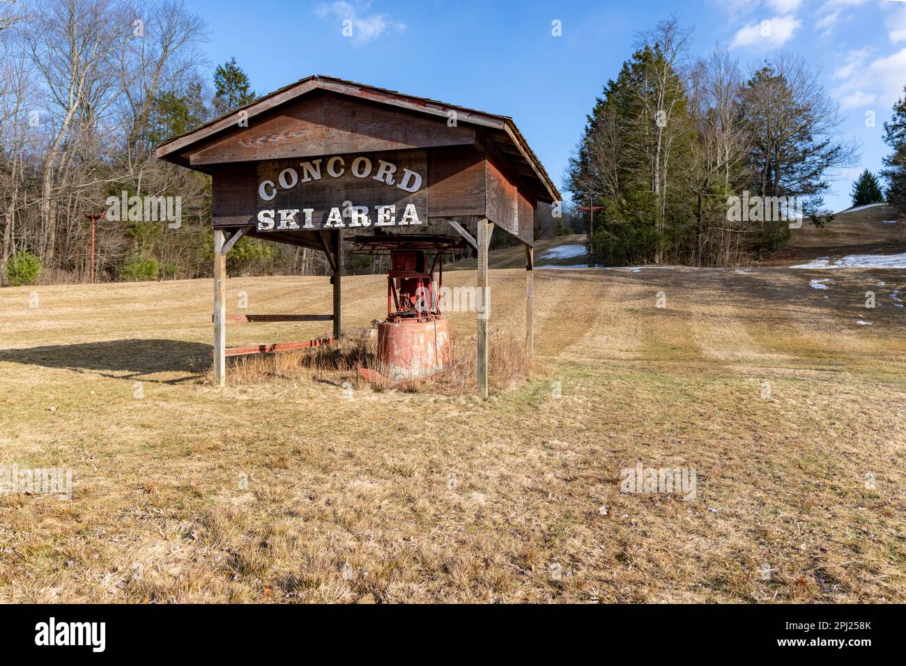 Kiamesha Lake, NY, USA 28. März 2023 Verlassenes Concord Hotel