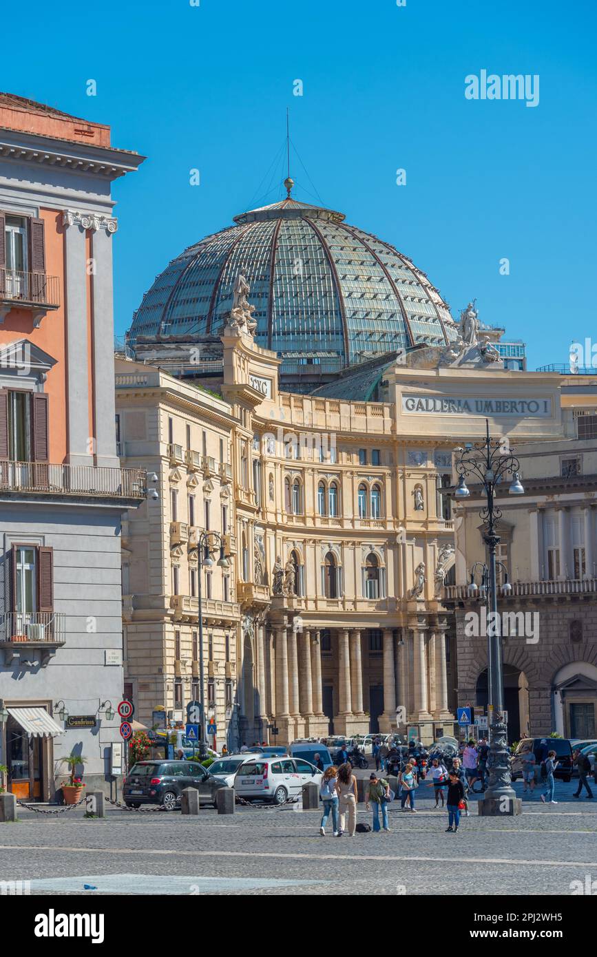 Neapel, Italien, 19. Mai 2022: Galleria Umberto I Im Historischen
