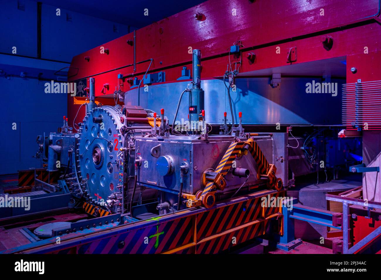 Genf, Schweiz, 19. September 2022: Synchrocyclotron am CERN in der Schweiz. Stockfoto