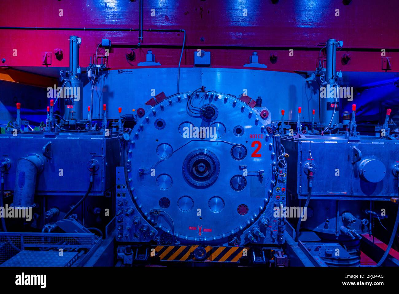 Genf, Schweiz, 19. September 2022: Synchrocyclotron am CERN in der Schweiz. Stockfoto