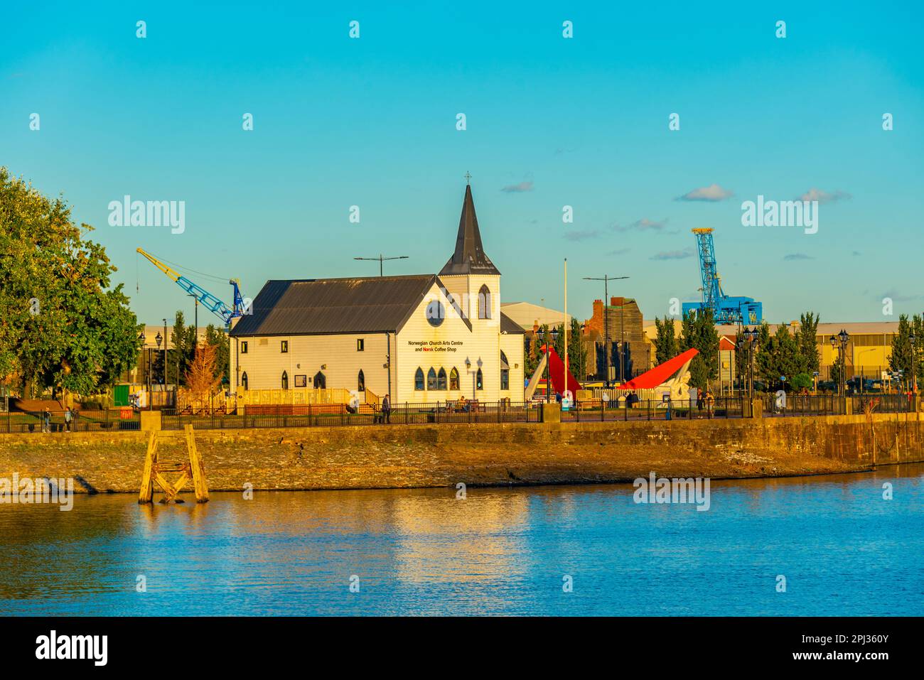 Cardiff, Wales, 16. September 2022: Norwegian Church Arts Centre in der walisischen Hauptstadt Cardiff. Stockfoto