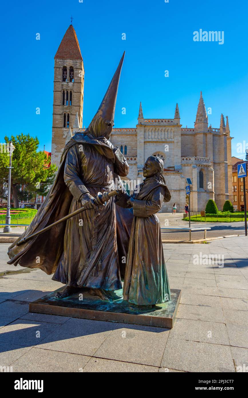 Valladolid, Spanien, 7. Juni 2022: Hommage an Cofrade de Valladolid in der spanischen Stadt Valladolid. Stockfoto