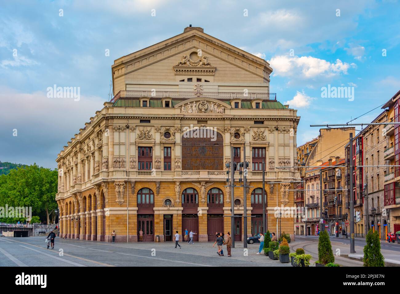 Bilbao, Spanien, 2. Juni 2022: Arriaga-Theater in der spanischen Stadt Bilbao. Stockfoto