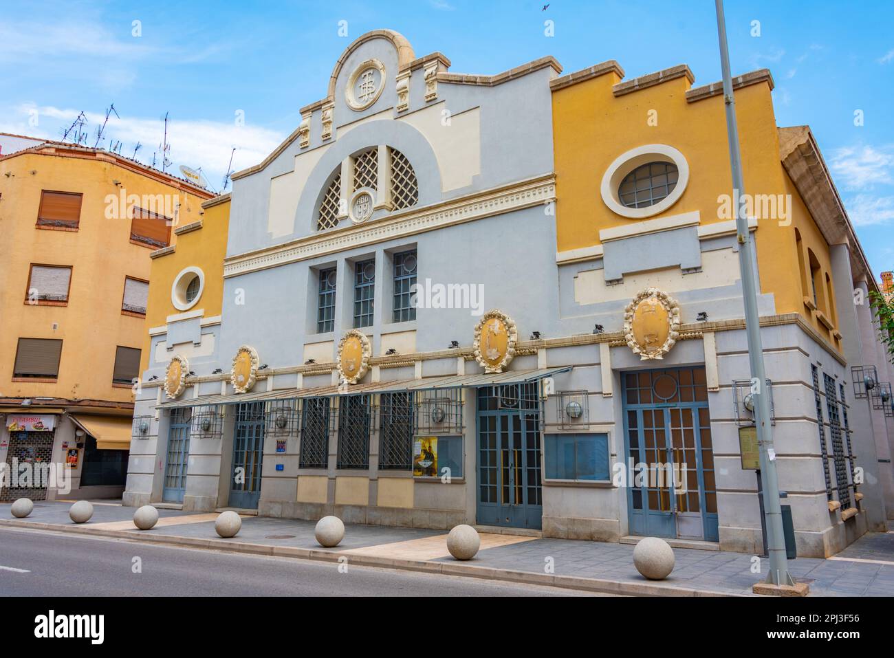 Tarazona, Spanien, 30. Mai 2022: Teatro Bellas Artes in der spanischen Stadt Tarazona. Stockfoto