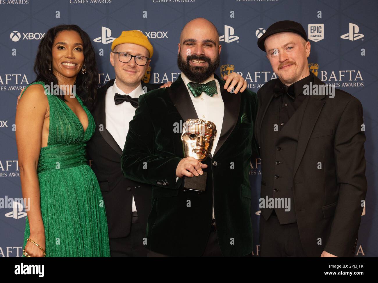 L-R) Corporate Vice President von Xbox, Sarah Bond, während der BAFTA Games Awards in der Queen Elizabeth Hall, Southbank Centre, London. Foto: Donnerstag, 30. März 2023. Stockfoto
