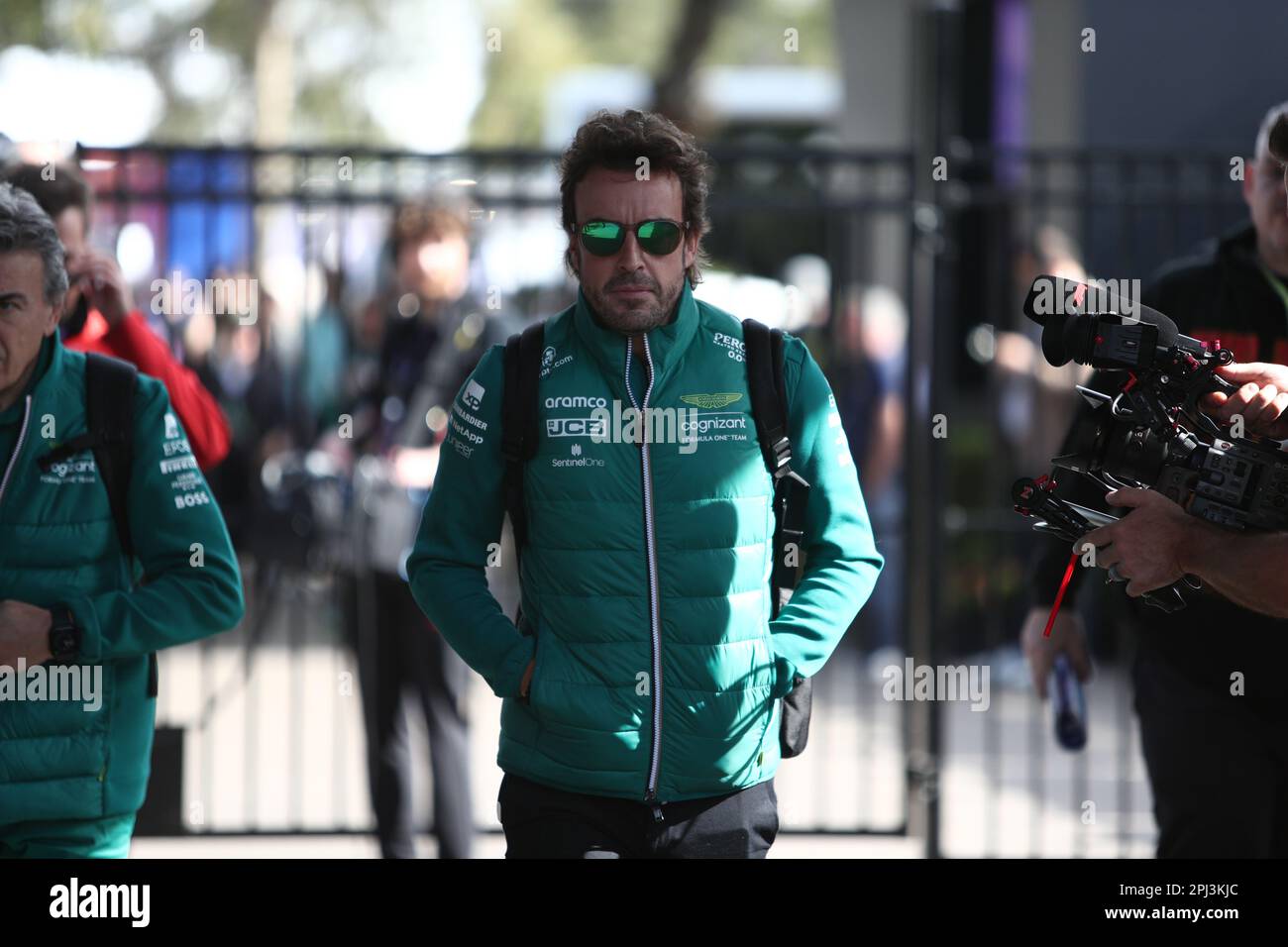 Albert Park, Melbourne, Victoria, Australien. 31. März 2023. FIA Formel-1-Weltmeisterschaft 2023 – Formel-1-Rolex-Grand Prix Australian – Fernando Alonso aus Spanien fährt während der FIA Formel-1-Weltmeisterschaft 2023 um Aston Martin Aramco Cognizant F1 – Bildgutschrift: brett keating/Alamy Live News Stockfoto