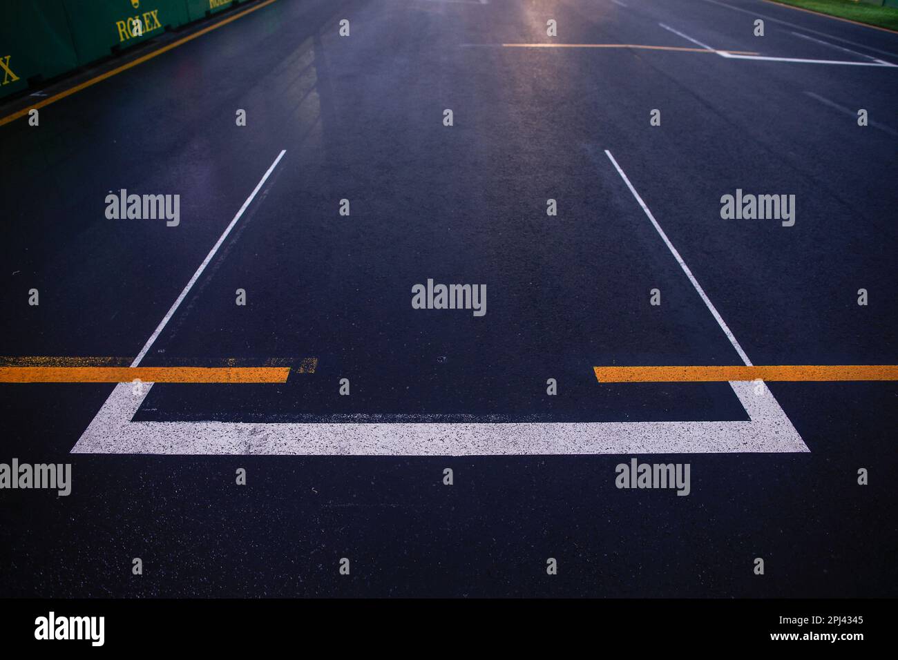 Melbourne, Australie. 31. März 2023. Grid Box während der Formel 1 Rolex Grand Prix 2023, 3. Runde der Formel-1-Weltmeisterschaft 2023 von 31. März bis 2. April 2023 auf dem Albert Park Circuit in Melbourne, Australien – Foto Xavi Bonilla/DPPI Credit: DPPI Media/Alamy Live News Stockfoto