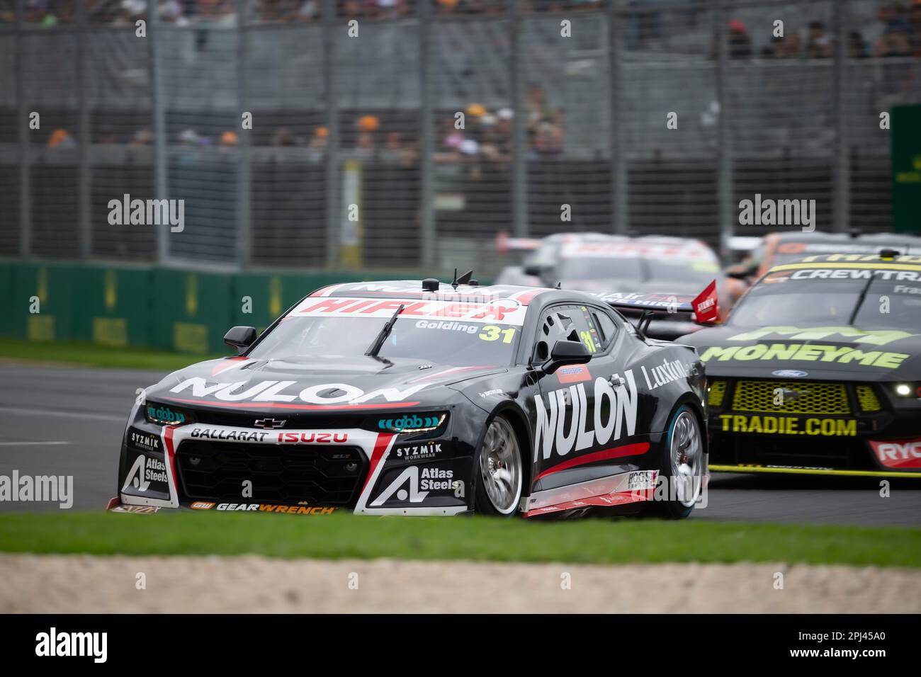 Melbourne, Australien, 31. März 2023. James Golding (31) fährt während des Supercars-Rennens 2 beim australischen Formel-1-Grand-Prix am 31. März 2023 auf der Melbourne Grand-Prix-Rennstrecke in Albert Park, Australien, zum PremiAir-Rennen. Kredit: Dave Hewison/Speed Media/Alamy Live News Stockfoto