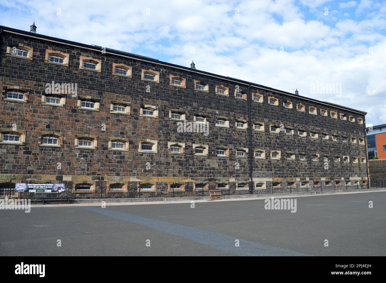 Nordirland, Belfast: Einer der Flügel von Crumlin Road Gaol, eröffnet 1846, wo viele Terroristen landeten. 199 schloss sie schließlich ihre Türen Stockfoto