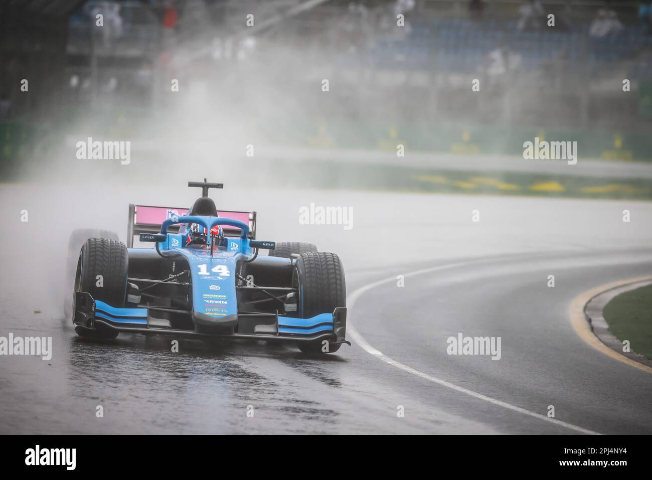 Melbourne, Victoria, Australien. 31. März 2023. MELBOURNE, AUSTRALIEN - MÄRZ 31: Jack Doohan von Invicta Virtuosi Racing F2 beim australischen Formel 1 Grand Prix 2023 am 31. März 2023 (Kreditbild: © Chris Putnam/ZUMA Press Wire) – NUR REDAKTIONELLE VERWENDUNG! Nicht für den kommerziellen GEBRAUCH! Stockfoto