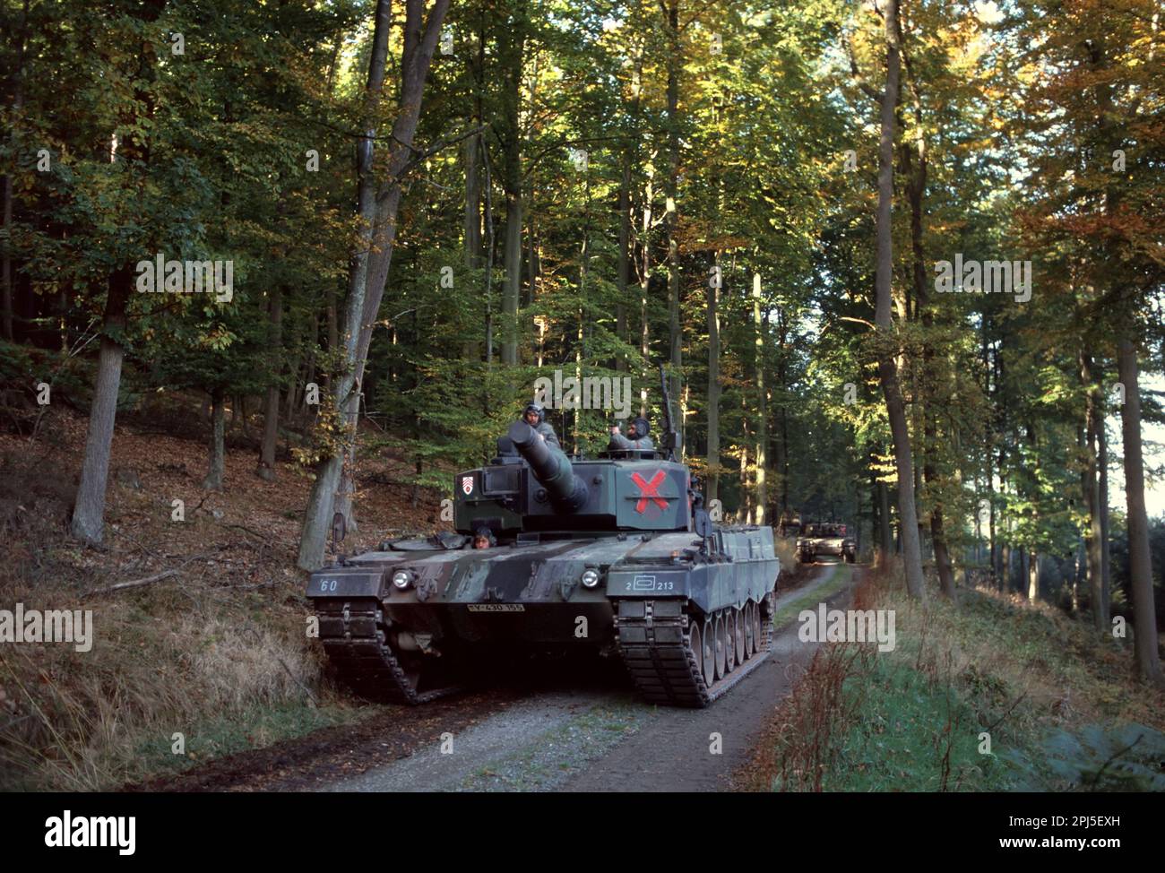 Panzer Der Deutschen Armee Leopard 2 W&auml;hrend NATO-&Uuml;bungen In