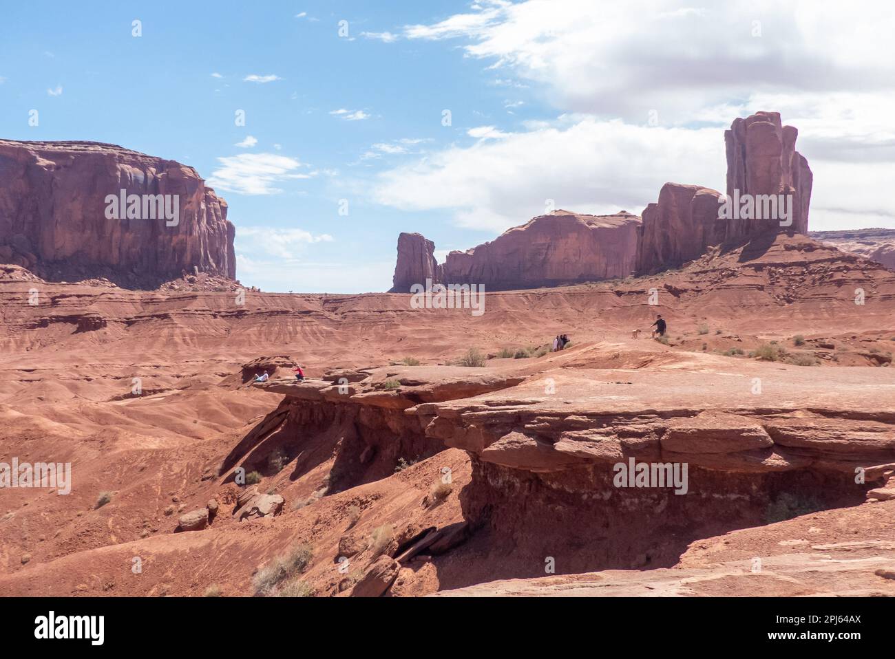 Monument Valley, Utah: John Ford Point im Navajo Tribal Park Stockfoto