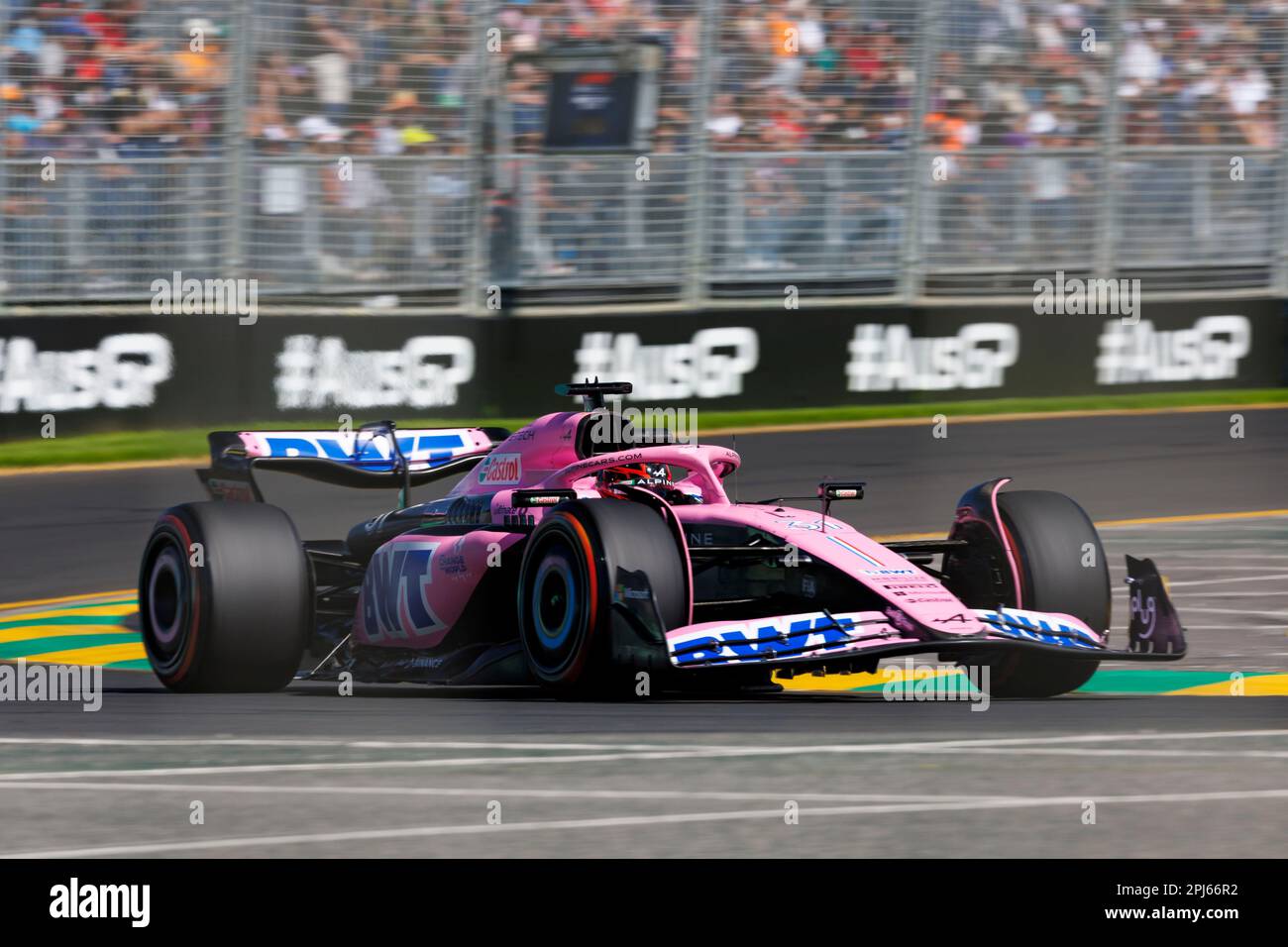 31. März 2023: Melbourne Grand Prix Circuit, Melbourne, Victoria, Australien: Australian Formula 1 Grand Prix: Free Practice: Nr. 31 Alpine Driver Esteban Ocon während Free Practice 1 bei der australischen Formel 1 Credit: Action Plus Sports Images/Alamy Live News Stockfoto
