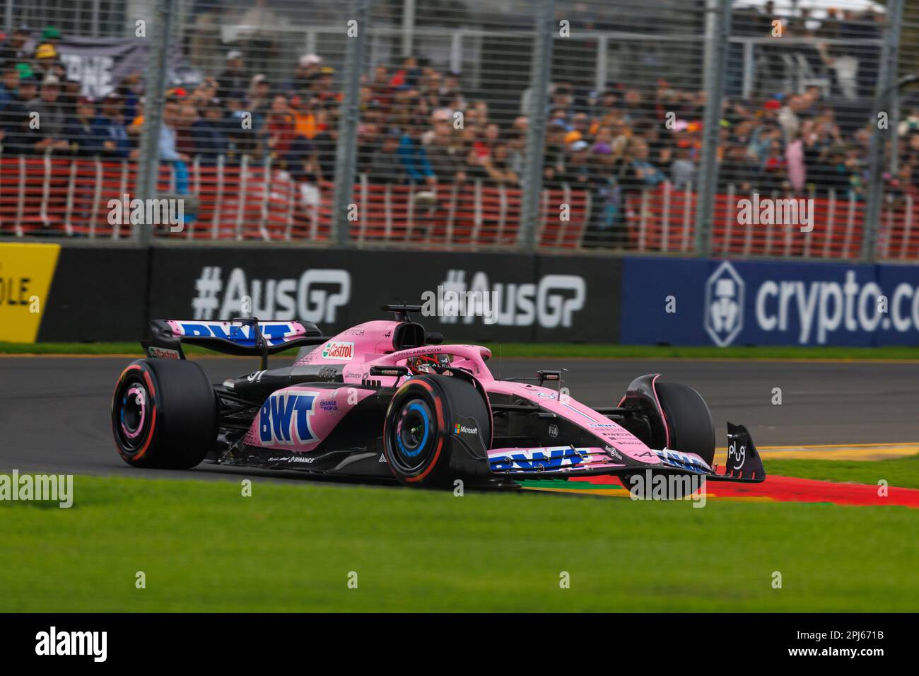 31. März 2023: Melbourne Grand Prix Circuit, Melbourne, Victoria, Australien: Australian Formula 1 Grand Prix: Free Practice: Nr. 31 Alpine Driver Esteban Ocon während Free Practice 2 bei der australischen Formel 1 Credit: Action Plus Sports Images/Alamy Live News Stockfoto