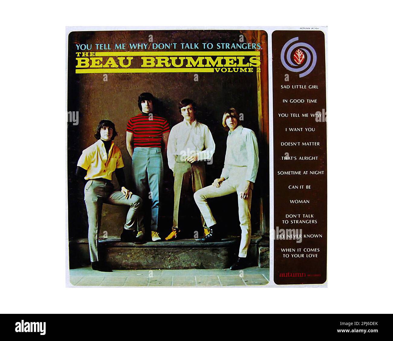Beau Brummels 1965a - Vintage U.S. Musik-Vinyl-Schallplatte Stockfoto