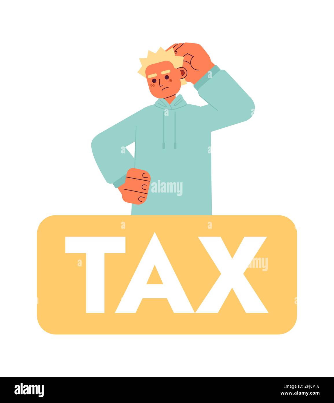 Do-it-yourself-Buchhaltung für Freelancer Flat Concept Vector Spot Illustration Stock Vektor