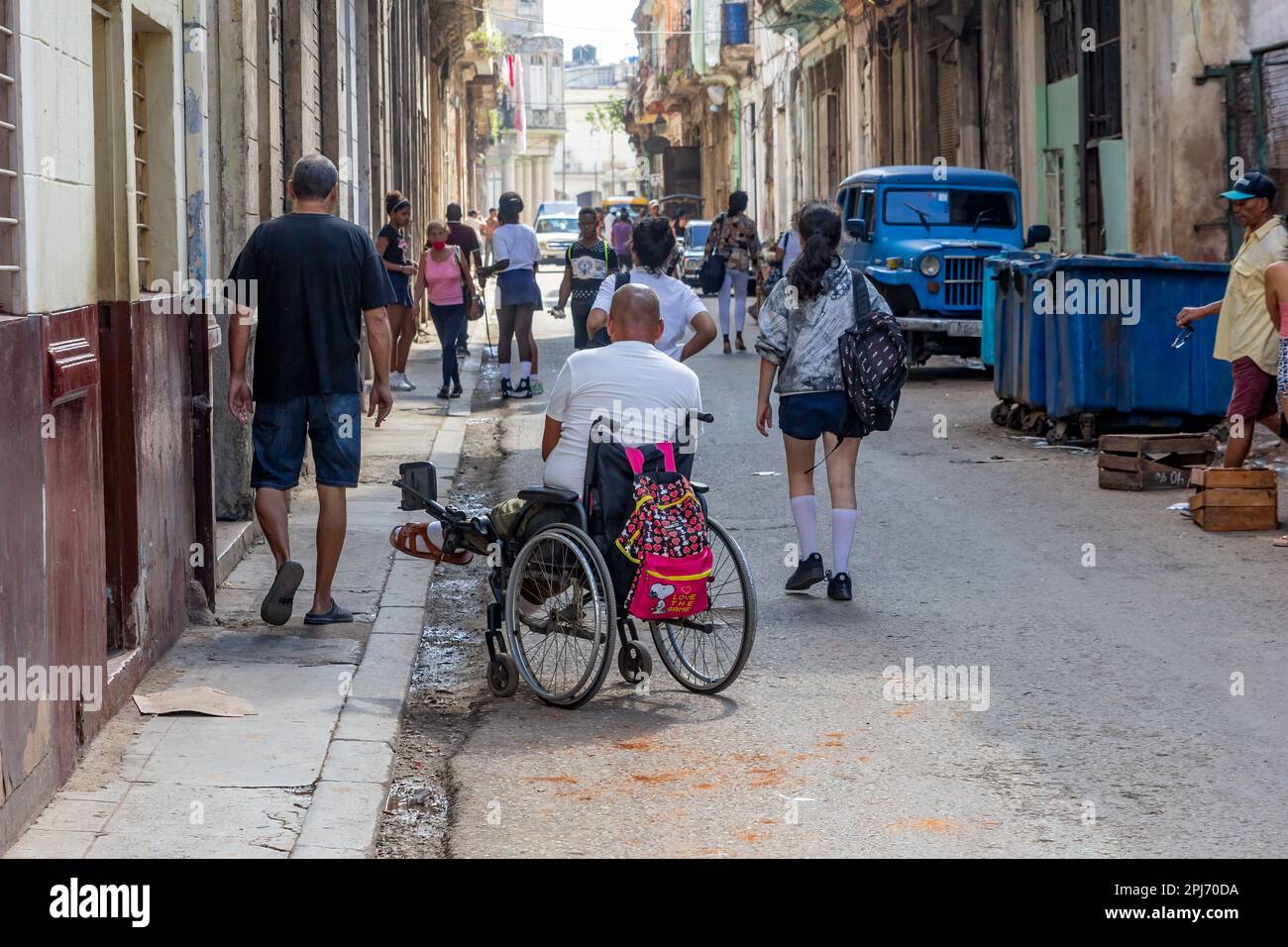 Stadtleben während des Kommunismus in Havanna, Kuba Stockfoto