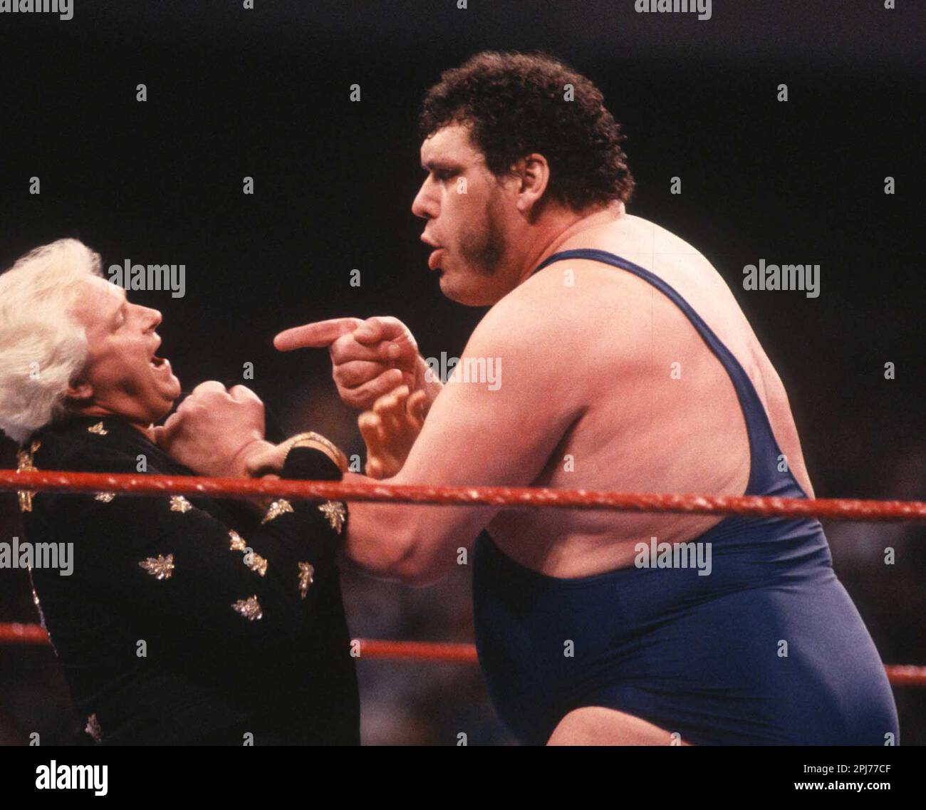 1990 Andre, Der Riese Bobby Heenan Foto: John Barrett/PHOTOlink Stockfoto