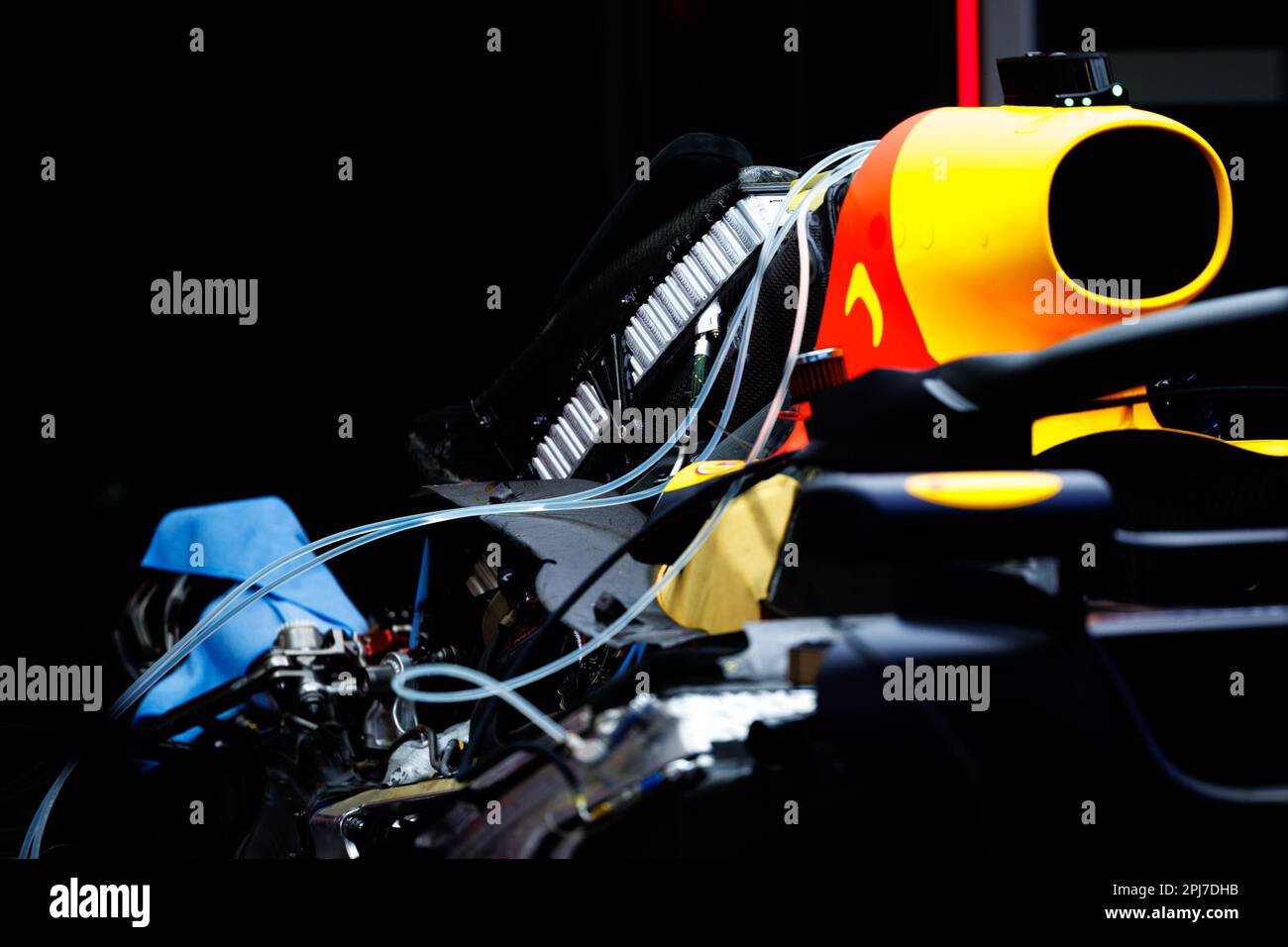 MELBOURNE, AUSTRALIEN, Albert Park Street Circuit, 31. März: Das Red Bull Racing RB19-Aggregat wird am 31. März 2023 beim australischen Formel 1 Grand Prix auf dem Albert Park Street Circuit ausgestellt. Formel 1 - F1 Motorsport, kostenpflichtiges Bild, Foto und Copyright © PETERSON Mark ATP Images (PETERSON Mark / ATP / SPP) Stockfoto