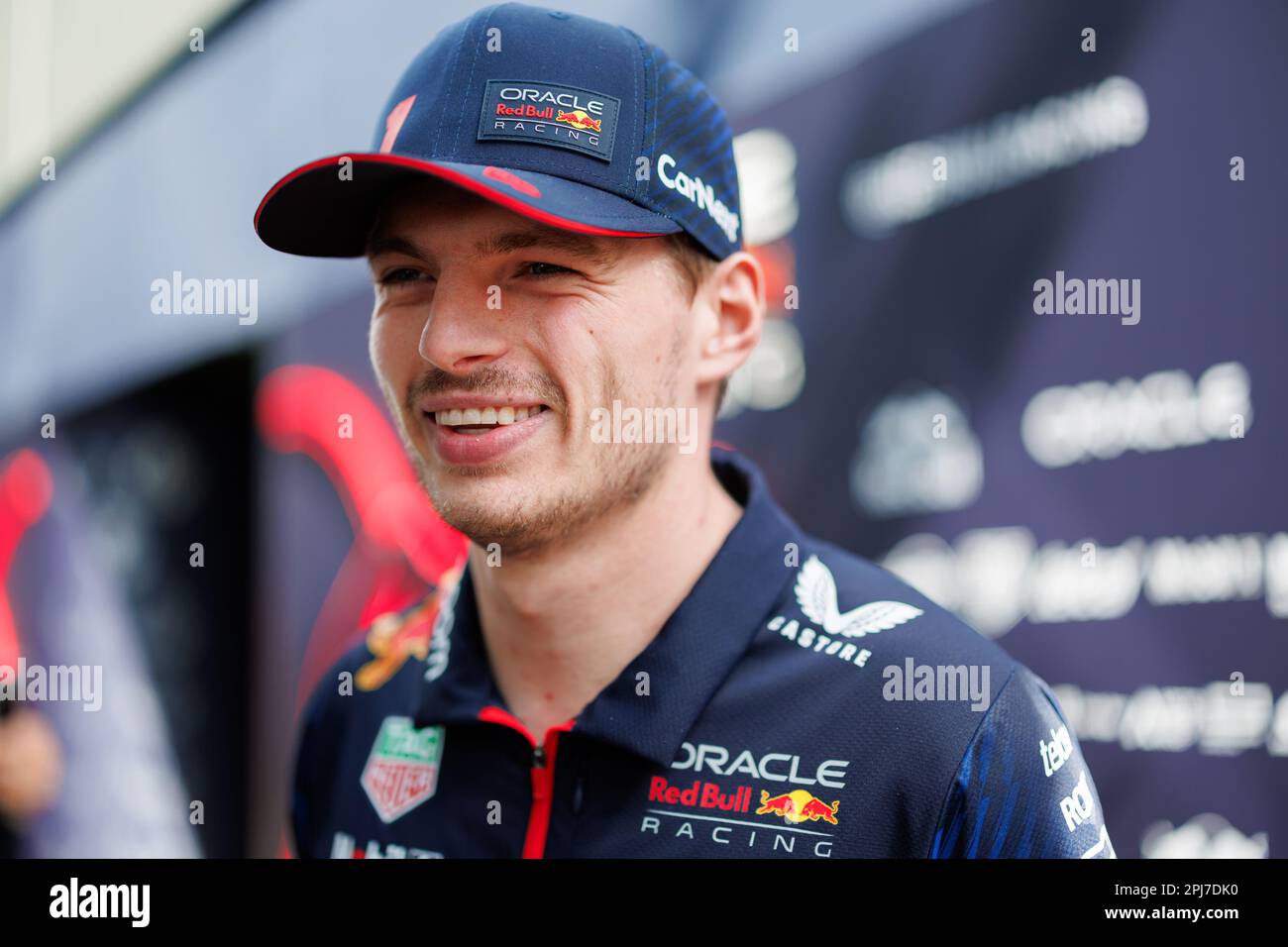 MELBOURNE, AUSTRALIEN, Albert Park Street Circuit, 30. März: Max Verstappen (NED) des Teams Red Bull auf der Koppel beim australischen Formel-1-Grand Prix am 30. März 2023. Formel 1 - F1 Motorsport, kostenpflichtiges Bild, Foto und Copyright © PETERSON Mark ATP Images (PETERSON Mark / ATP / SPP) Stockfoto