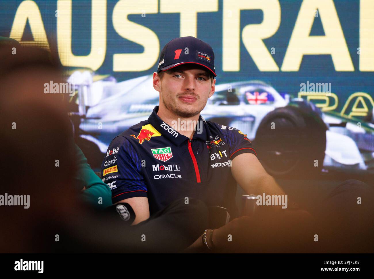 Melbourne, Australien. 30. März 2023. MELBOURNE, AUSTRALIEN, Albert Park Street Circuit, 30. März: Max Verstappen (NED) des Teams Red Bull während eines Pressers beim australischen Formel-1-Grand Prix am 30. März 2023. Formel 1 – F1 Motorsport, gebührenpflichtiges Bild, Foto und Copyright © PETERSON Mark ATP Images (PETERSON Mark/ATP/SPP) Guthaben: SPP Sport Press Photo. Alamy Live News Stockfoto