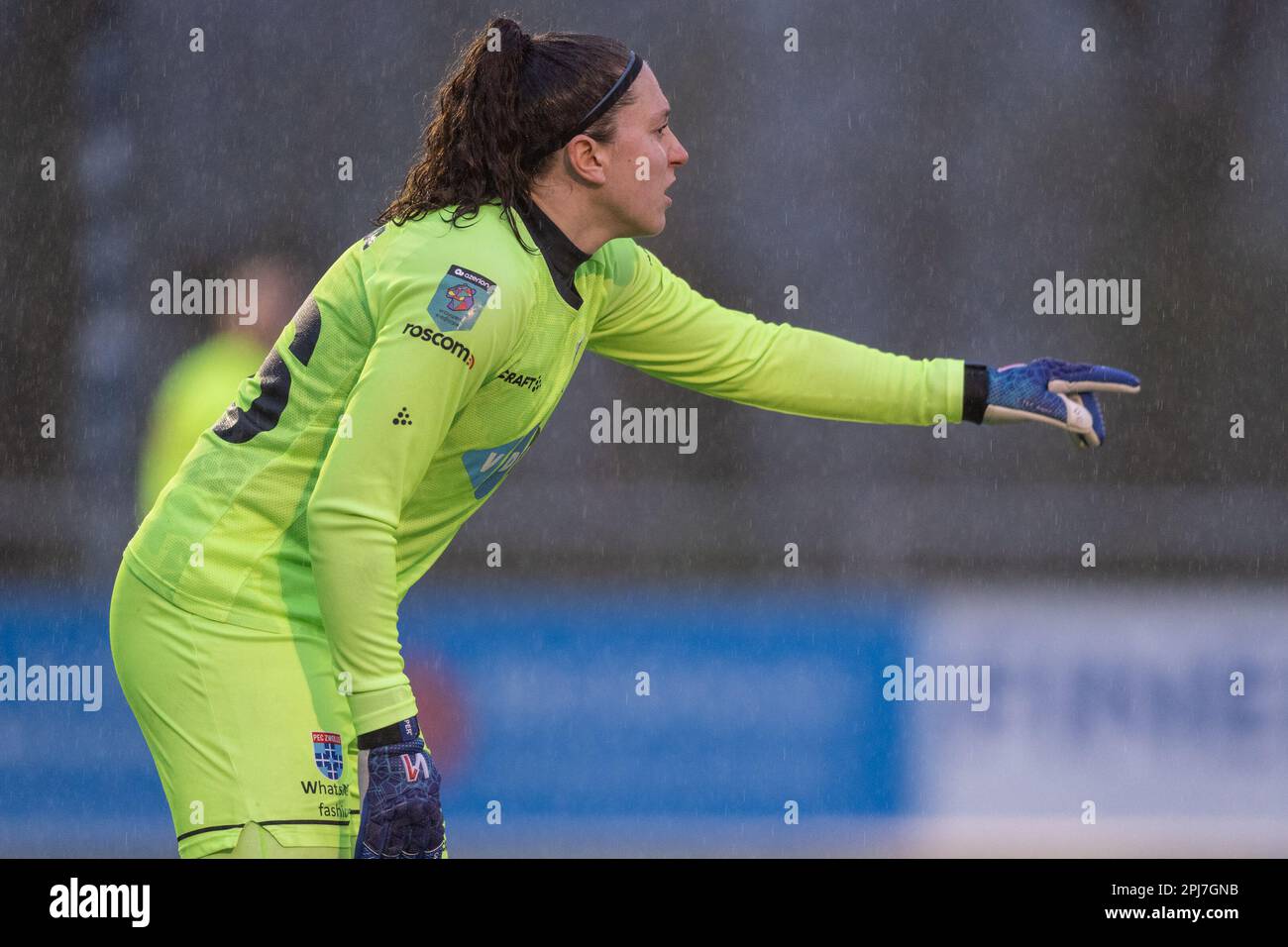 Alkmaar, Niederlande. 31. März 2023. ALKMAAR, NIEDERLANDE - MÄRZ 31: Torhüterin Tess van der Flier von PEC Zwolle während des niederländischen Azerion Womens Eredivisie-Spiels zwischen VV Alkmaar und PEC Zwolle im Sportpark Robonsbosweg am 31. März 2023 in Alkmaar, Niederlande (Foto von Kees Kuijt/Orange Pictures) Guthaben: Orange Pics BV/Alamy Live News Stockfoto