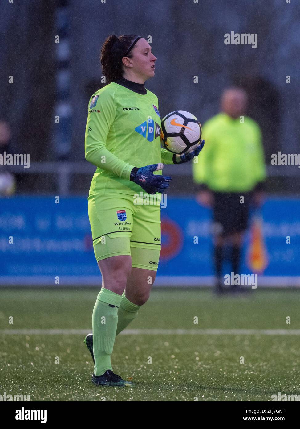 Alkmaar, Niederlande. 31. März 2023. ALKMAAR, NIEDERLANDE - MÄRZ 31: Torhüterin Tess van der Flier von PEC Zwolle während des niederländischen Azerion Womens Eredivisie-Spiels zwischen VV Alkmaar und PEC Zwolle im Sportpark Robonsbosweg am 31. März 2023 in Alkmaar, Niederlande (Foto von Kees Kuijt/Orange Pictures) Guthaben: Orange Pics BV/Alamy Live News Stockfoto