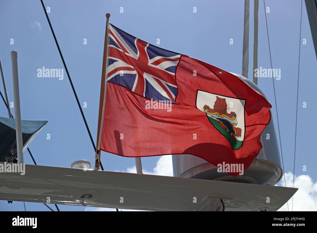 Roter Fähnrich Bermuda Stockfoto