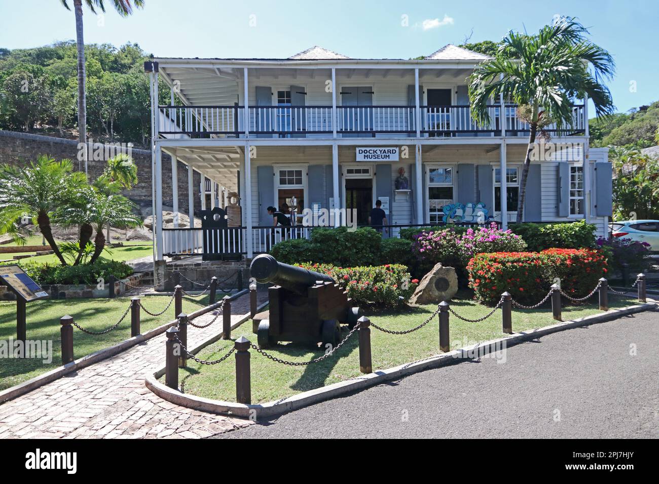 Dock Yard Museum, Nelson's Dockyard, Antigua, Stockfoto