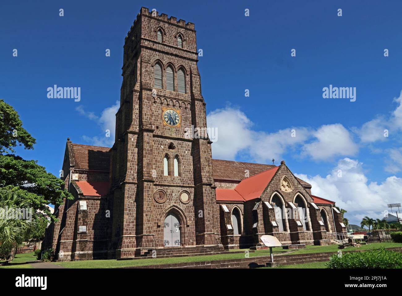 St. George Anglican Cathedral, Basseterre, St. Kitts Stockfoto