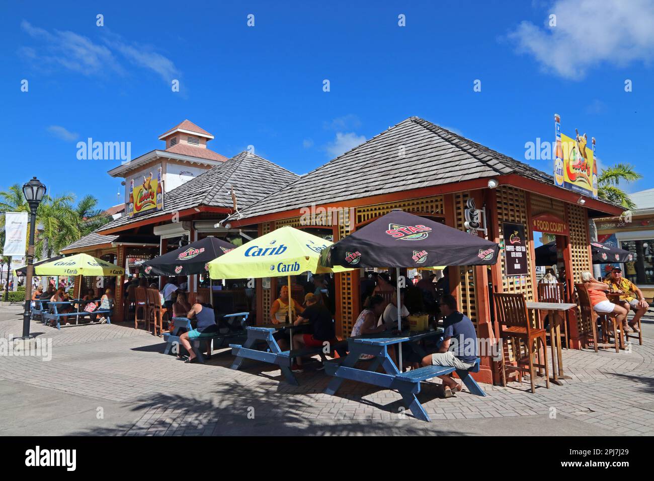 Cheers Bar, Port Zante, St. Kitts Stockfoto