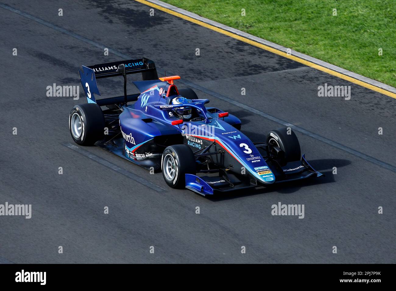 03 O'SULLIVAN Zak (gbr), Prema Racing, Dallara F3, Action während der 2. Runde der FIA Formel-3-Meisterschaft 2023 vom 31. März bis 2. April 2023 auf der Albert Park Circuit in Melbourne, Australien – Photo Xavi Bonilla/DPPI Stockfoto