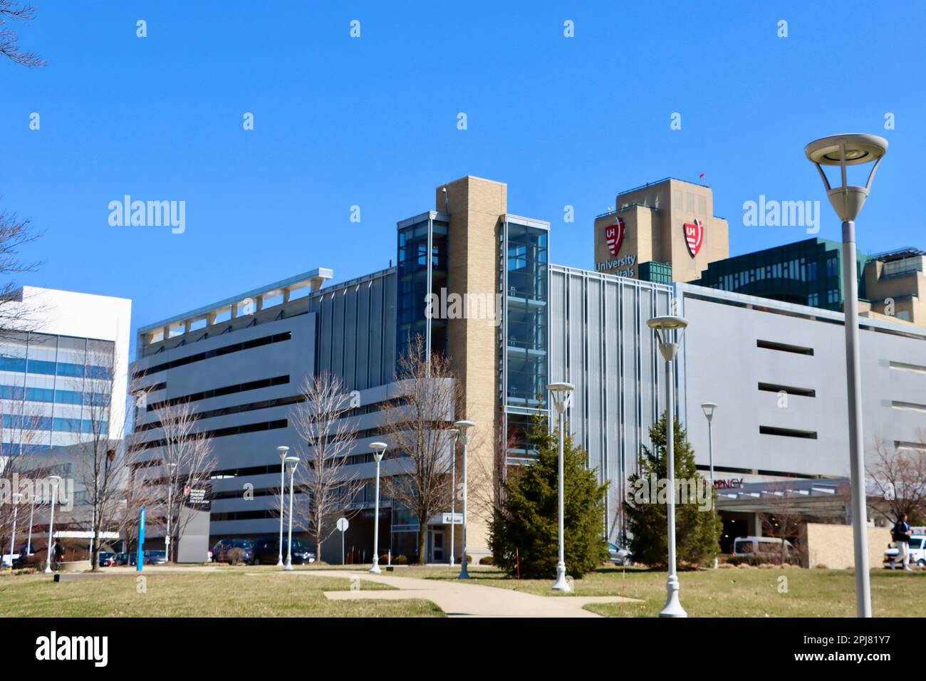 Universitätsklinikum am University Circle in Cleveland, Ohio Stockfoto