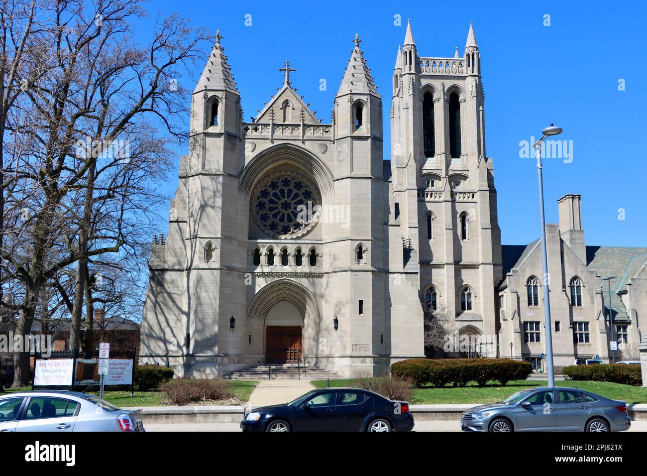 Kirche des Covenant auf der Euclid Avenue am University Circle in Cleveland, Ohio Stockfoto
