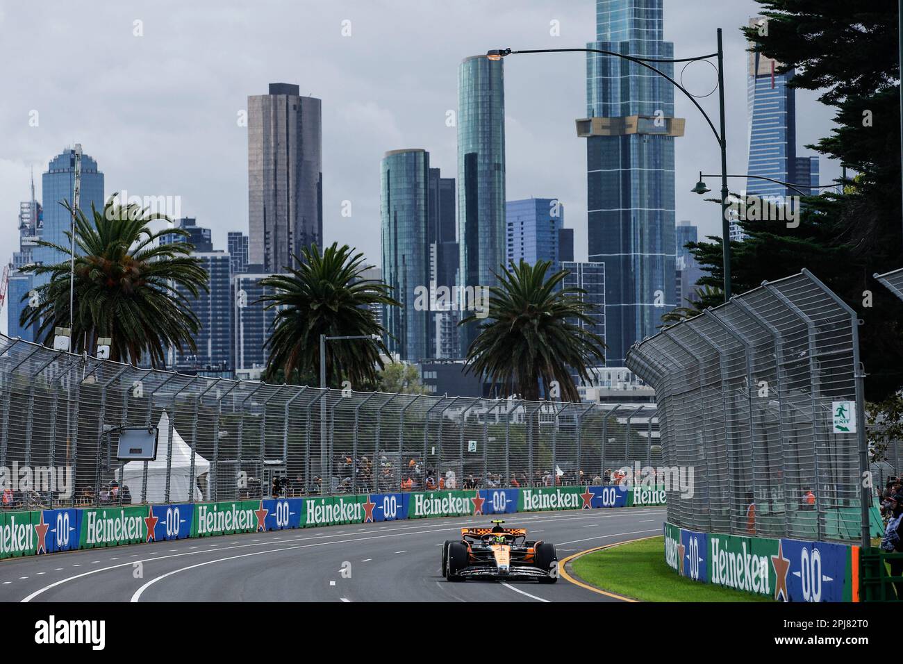 04 NORRIS Lando (gbr), McLaren F1 Team MCL60, Action während der 2. Runde der FIA Formel-3-Meisterschaft 2023 von 31. März bis 2. April 2023 auf dem Albert Park Circuit in Melbourne, Australien – Photo Xavi Bonilla/DPPI Stockfoto