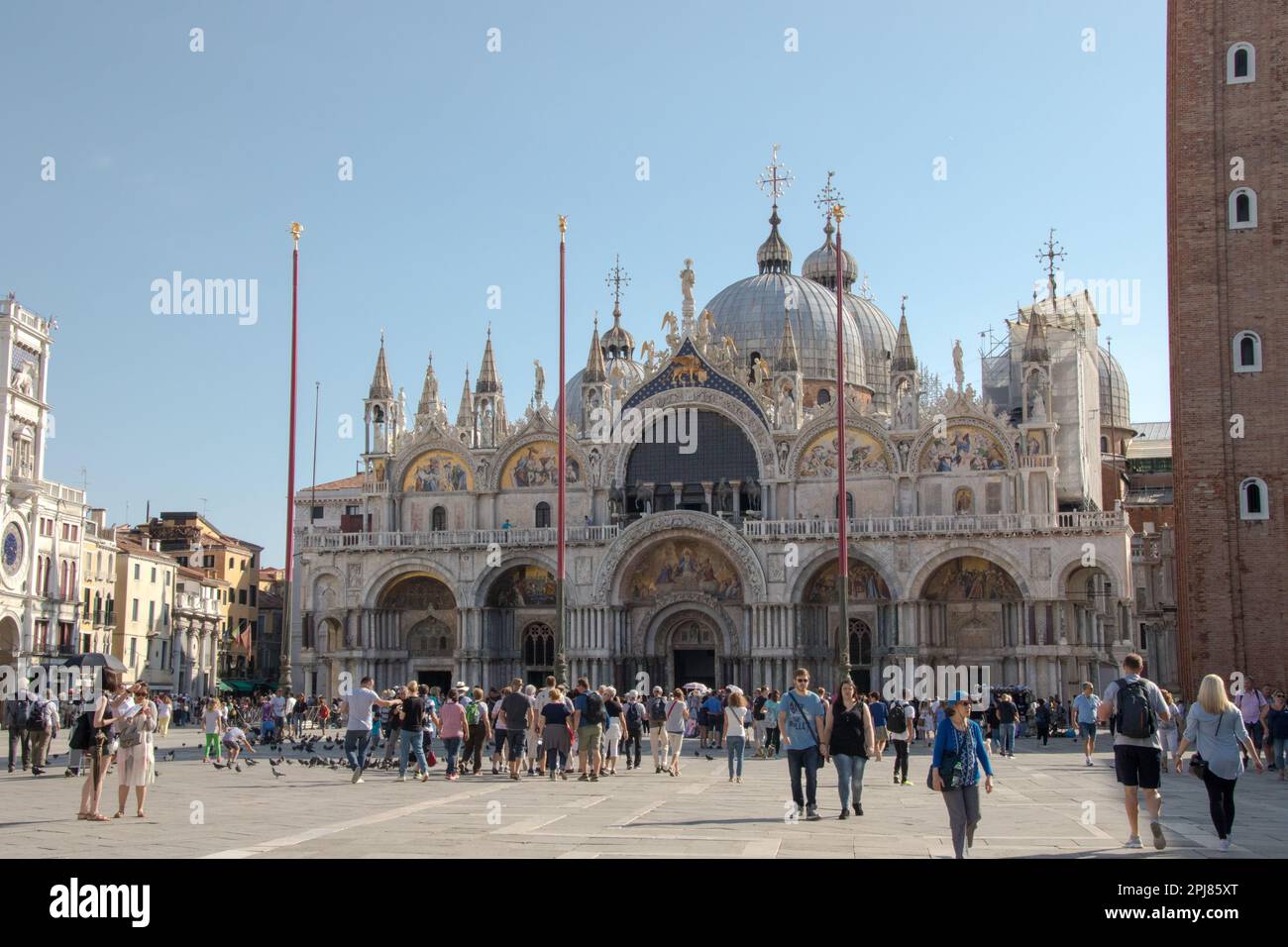 Basilica di San Marco und Plazza San Marco Venedig, Italien Stockfoto