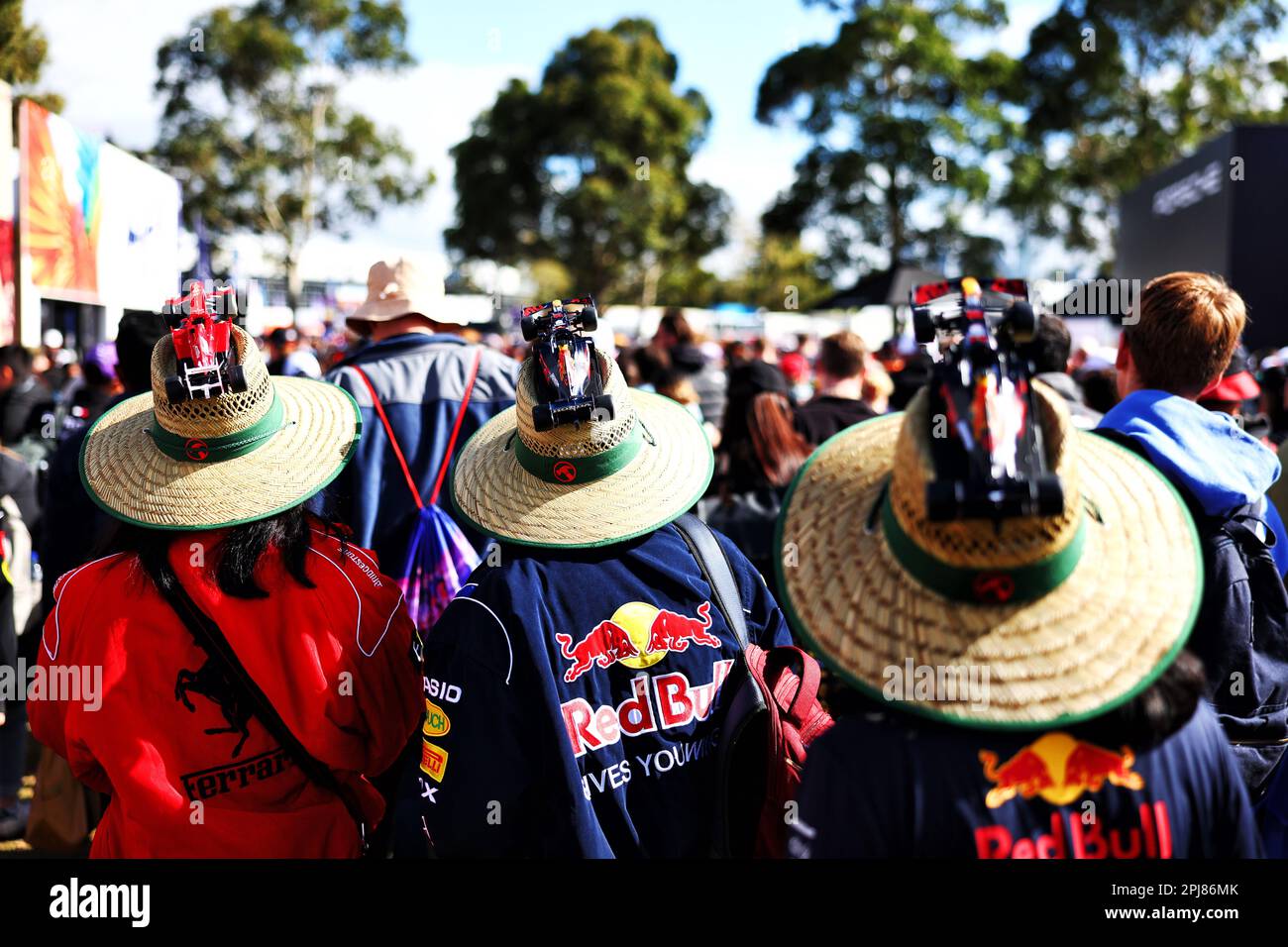 Melbourne, Australien. 01. April 2023. Atmosphäre des Stromkreises – Lüfter. Großer Preis Australiens, Samstag, 1. April 2023. Albert Park, Melbourne, Australien. Kredit: James Moy/Alamy Live News Stockfoto