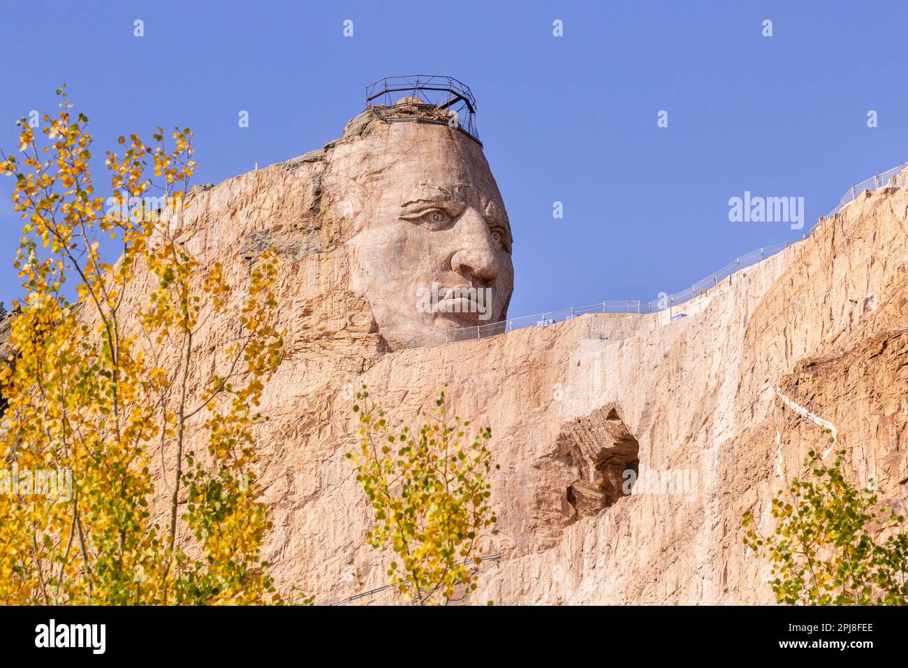 Crazy Horse Memorial, Black Hills, South Dakota, Vereinigte Staaten von Amerika Stockfoto