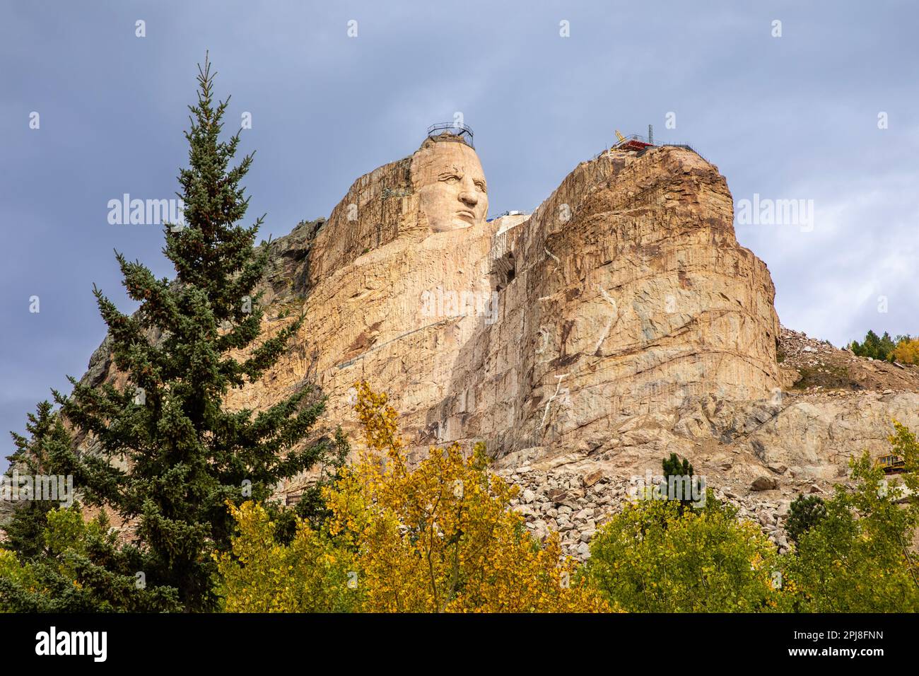 Crazy Horse Memorial, Black Hills, South Dakota, Vereinigte Staaten von Amerika Stockfoto
