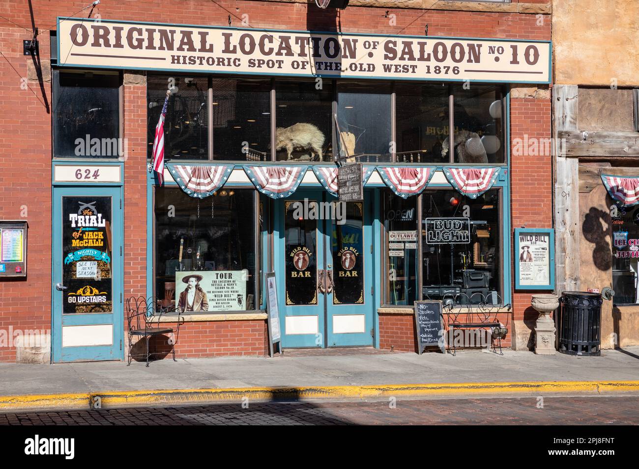 Wild Bill Saloon of Historic Deadwood, South Dakota, Vereinigte Staaten von Amerika Stockfoto