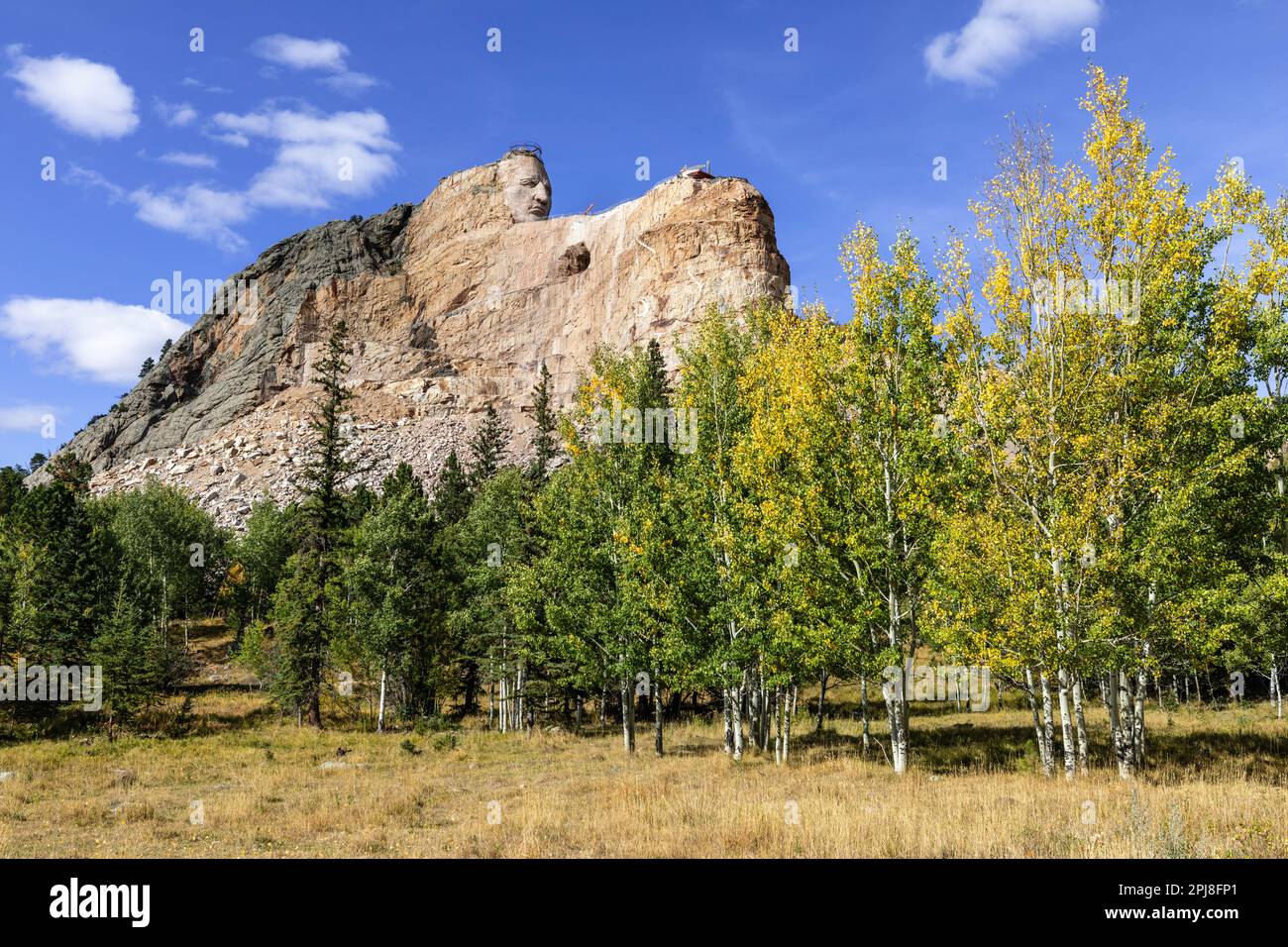 Crazy Horse Memorial, Black Hills, South Dakota, Vereinigte Staaten von Amerika Stockfoto