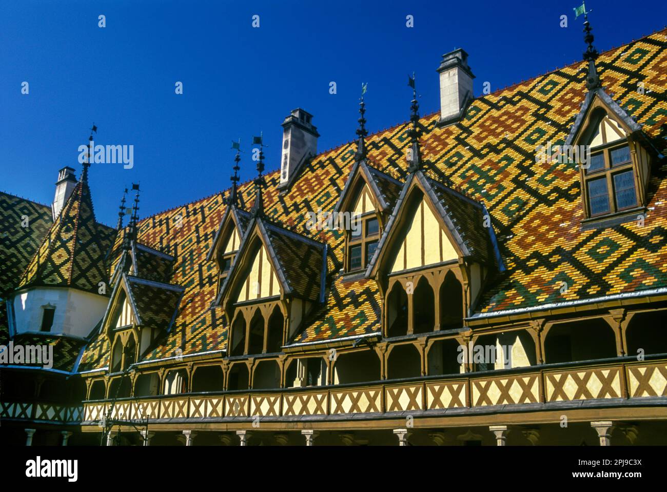 HOTEL-DIEU HOSPICES DE BEAUNE, COTE DE BEAUNE BURGUND CÔTE D ODER FRANKREICH Stockfoto